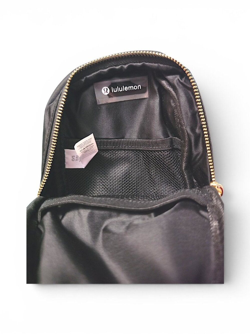 Lululemon Everywhere Small Sling Bag Black Gold Hardware - Picture 5 of 5
